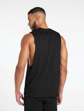 Bodybuilding 'Cut off' Tank / Black-Stringers & Tanks-Mens