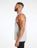 Bodybuilding 'Cut off' Tank / Grey-Stringers & Tanks-Mens