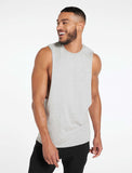 Bodybuilding 'Cut off' Tank / Grey-Stringers & Tanks-Mens