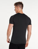 Core Seamless T-Shirt / Charcoal Marl-T-Shirts & Tops-Mens