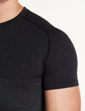 Core Seamless T-Shirt / Charcoal Marl-T-Shirts & Tops-Mens
