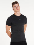 Core Seamless T-Shirt / Charcoal Marl-T-Shirts & Tops-Mens