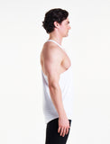 Essential BreathEasy® Stringer Vest / White-Stringers & Tanks-Mens