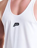 Essential BreathEasy® Stringer Vest / White-Stringers & Tanks-Mens