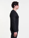 Essential Long Sleeve / Black-T-Shirts & Tops-Mens