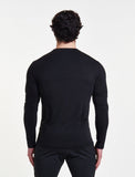 Essential Long Sleeve / Black-T-Shirts & Tops-Mens