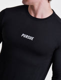 Essential Long Sleeve / Black-T-Shirts & Tops-Mens