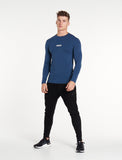 Essential Long Sleeve / Blue-T-Shirts & Tops-Mens