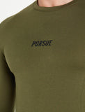 Essential Long Sleeve / Khaki-T-Shirts & Tops-Mens