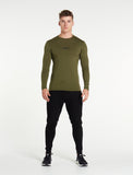 Essential Long Sleeve / Khaki-T-Shirts & Tops-Mens