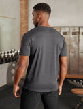Mens-Hybrid Everyday T-Shirt / Black Marl