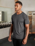 Mens-Hybrid Everyday T-Shirt / Black Marl