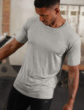 Mens-Hybrid Everyday T-Shirt / Grey Marl