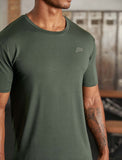Mens-Hybrid Everyday T-Shirt / Olive Marl