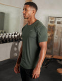 Mens-Hybrid Everyday T-Shirt / Olive Marl