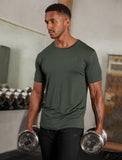 Mens-Hybrid Everyday T-Shirt / Olive Marl