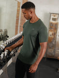 Mens-Hybrid Everyday T-Shirt / Olive Marl