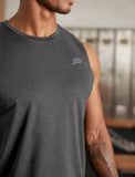 Mens-Hybrid Everyday Tank / Black Marl