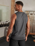 Mens-Hybrid Everyday Tank / Black Marl