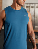 Mens-Hybrid Everyday Tank / Blue Marl