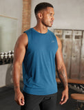 Mens-Hybrid Everyday Tank / Blue Marl