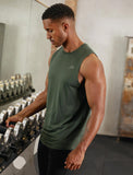 Mens-Hybrid Everyday Tank / Olive Marl