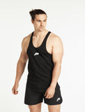Icon Stringer Vest / Black-Stringers & Tanks-Mens