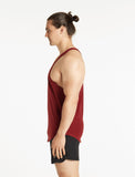 Icon Stringer Vest / Burgundy-Stringers & Tanks-Mens