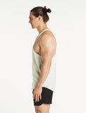 Icon Stringer Vest / White Marl-Stringers & Tanks-Mens
