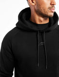 Icon Tapered Hoodie / Black