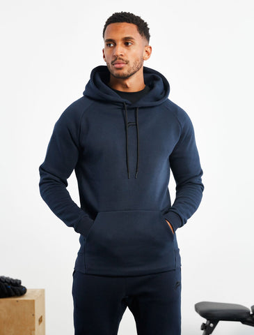 Icon Tapered Hoodie / Dark Navy