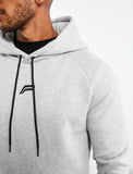 Icon Tapered Hoodie / Heather Grey