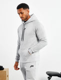 Icon Tapered Hoodie / Heather Grey
