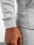 Icon Tapered Hoodie / Heather Grey