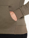 Icon Tapered Hoodie / Khaki-Jackets & Hoodies-Mens