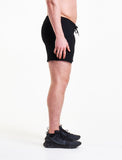 Icon Tapered Shorts / Black-Shorts-Mens