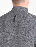 Intensity Seamless ¼ Zip / Charcoal Marl-Jackets & Hoodies-Mens