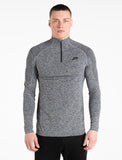 Intensity Seamless ¼ Zip / Charcoal Marl-Jackets & Hoodies-Mens