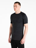Intensity Seamless T-shirt / Black Marl-T-Shirts & Tops-Mens