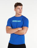 Offset T-Shirt / Royal Blue-T-Shirts & Tops-Mens
