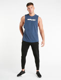 Offset Tank / Dusky Blue-Stringers & Tanks-Mens