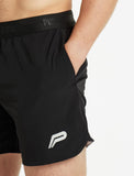 Performance Mid-Rise Shorts / Black-Shorts-Mens