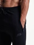 Pro-Fit Tapered Bottoms / Triple Black-Joggers & Bottoms-Mens