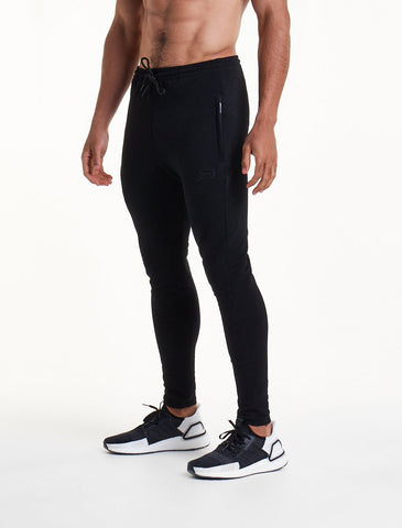 Pro-Fit Tapered Bottoms / Triple Black-Joggers & Bottoms-Mens