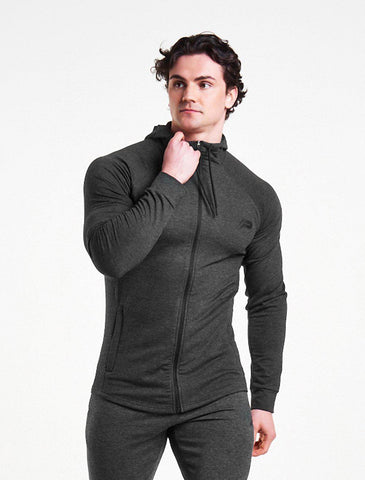Response Jacket / Heather Charcoal-Jackets & Hoodies-Mens
