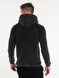 Varsity Hoodie / Acid Wash-Jackets & Hoodies-Mens