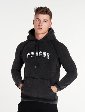 Varsity Hoodie / Acid Wash-Jackets & Hoodies-Mens