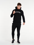 Varsity Hoodie / Black-Jackets & Hoodies-Mens