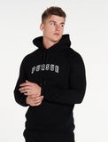 Varsity Hoodie / Black-Jackets & Hoodies-Mens