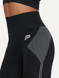 ADAPT Seamless ¾ Leggings / Black-Leggings & Bottoms-Womens